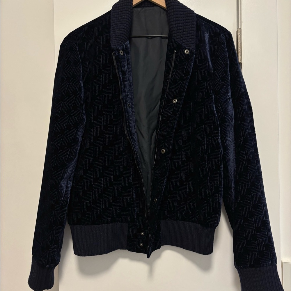 Emporio Armani Dark Velvet Bomber Jacket